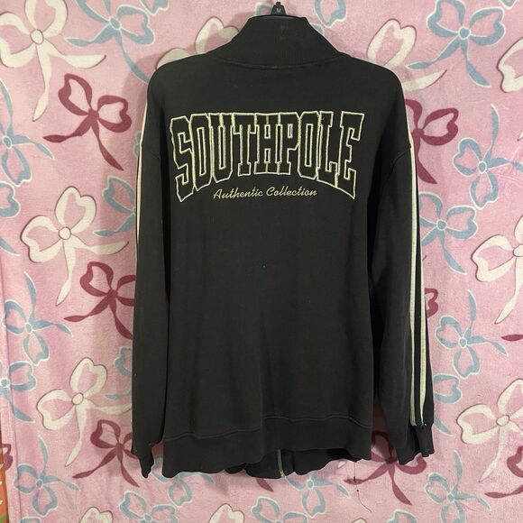 Y2K South Pole Men’s Zip Up Sweater Size XXL Flawed - Picture 1 of 16
